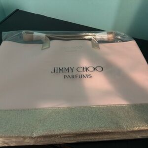Jimmy Choo Blush and Metallic Tote
